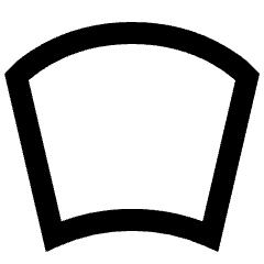 Warp Arc Icon from Sharp Line Set