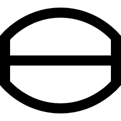 Warp Bulge Icon from Sharp Line Set