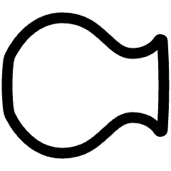 Warp Fish Icon from Plump Line Set