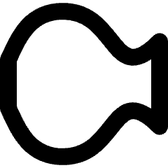 Warp Fish Icon from Micro Line Set