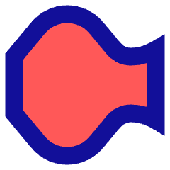 Warp Fish Icon from Sharp Pop Set