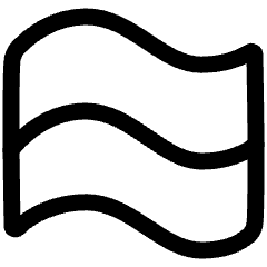 Warp Flag Icon from Plump Line Set