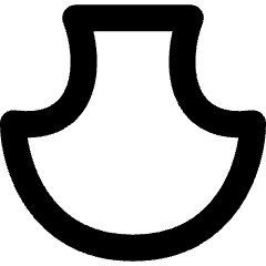 Warp Shell Lower Icon from Micro Line Set