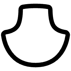 Warp Shell Lower Icon from Plump Line Set