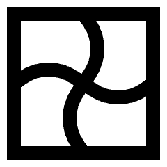 Warp Twist Icon from Sharp Line Set