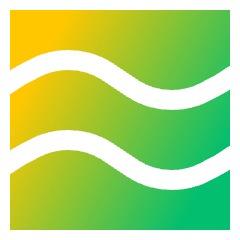 Warp Wave Icon from Sharp Gradient Set