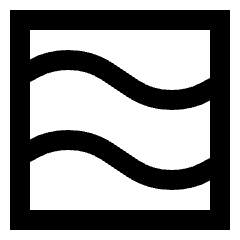 Warp Wave Icon from Sharp Line Set