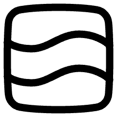 Warp Wave Icon from Plump Line Set