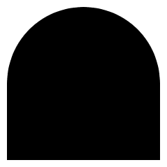 Warp Arc Upper Icon from Sharp Solid Set