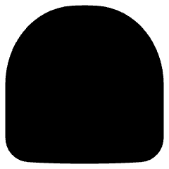 Wrap Arc Upper Icon from Plump Solid Set