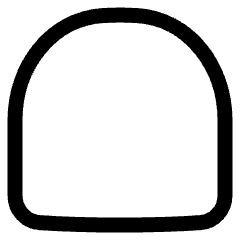 Wrap Arc Upper Icon from Plump Line Set