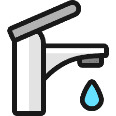 Water Fountain Drop Icon from Ultimate Colors Set