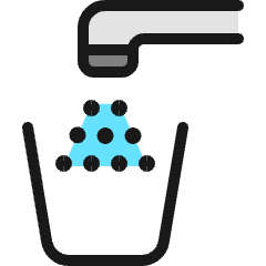 Water Fountain Fill Icon from Ultimate Colors Set