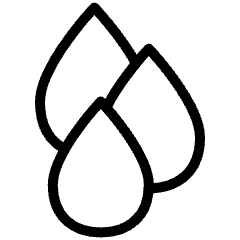 Triple Drops Water Icon from Ultimate Light Set