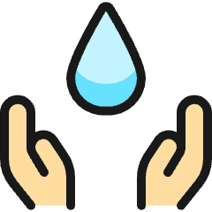 Water Protection Drop Hold 1 Icon from Ultimate Colors Set