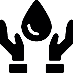 Water Protection Drop Hold Icon from Ultimate Bold Set