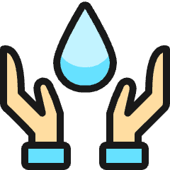 Water Protection Drop Hold Icon from Ultimate Colors Set