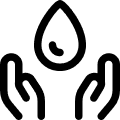Water Protection Drop Hold Icon from Ultimate Regular Set