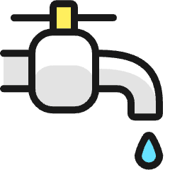Water Protection Faucet Icon from Ultimate Colors Set