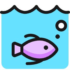 Water Protection Fish Icon from Ultimate Colors Set