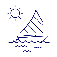 Sailboat Illustration from UX Line Set