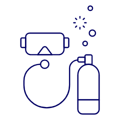 Scuba Diving 2 Illustration from UX Line Set