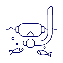 Scuba Diving 3 Illustration from UX Line Set
