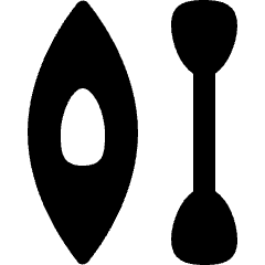 Sport Water Canoe Icon from Nova Solid Set