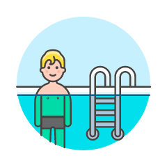 Sports Swimming 10 Illustration from UX Colors Set