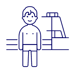 Sports Swimming 4 Illustration from UX Line Set