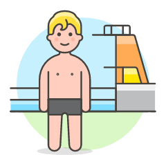 Sports Swimming 4 Illustration from UX Colors Set