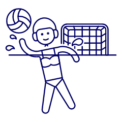 Sports Water Volleyball 1 Illustration from UX Line Set