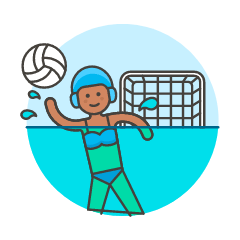 Sports Water Volleyball 2 Illustration from UX Colors Set