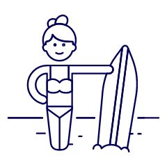 Surfing 2 Illustration from UX Line Set