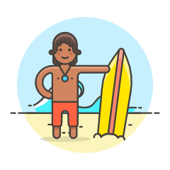 Surfing 3 Illustration from UX Colors Set