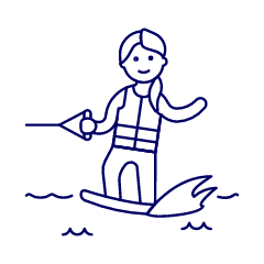 Wakeboarding 10 Illustration from UX Line Set