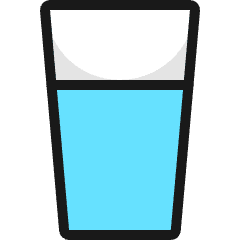 Water Glass 1 Icon from Ultimate Colors Set