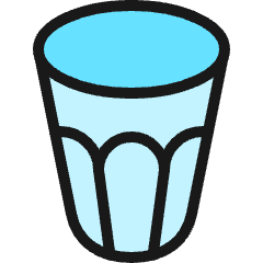 Water Glass Icon from Ultimate Colors Set