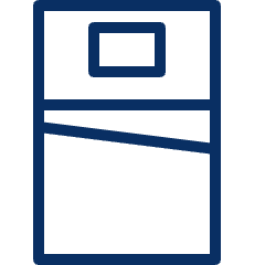 Bed Single Icon from Cyber Line Set