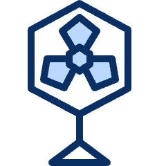 Electric Fan Icon from Cyber Duotone Set