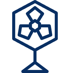 Electric Fan Icon from Cyber Line Set