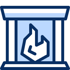 Fireplace Icon from Cyber Duotone Set