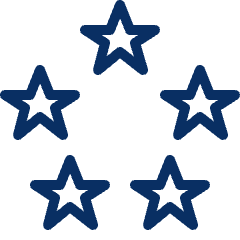 Five Stars Icon from Cyber Duotone Set