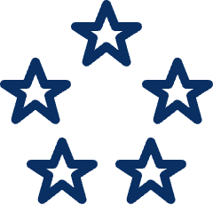 Five Stars Icon from Cyber Line Set