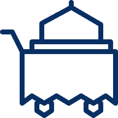 Food Service Cart Icon from Cyber Line Set