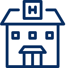Hotel Building 1 Icon from Cyber Line Set