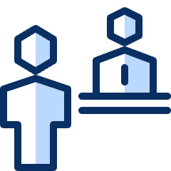 Reception Table 1 Icon from Cyber Duotone Set