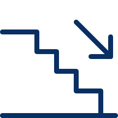 Staircase Down 2 Icon from Cyber Line Set