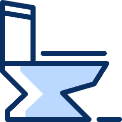 Toilet Icon from Cyber Duotone Set