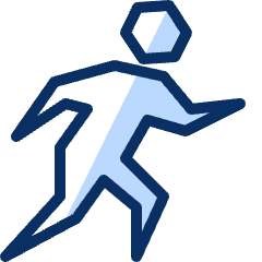 Walking Sign Icon from Cyber Duotone Set